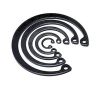 5pcs 58mm,Black Alloy Steel C-Clips,Internal Circlip,Snap Ring,Internal Retaining Ring