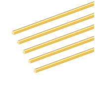 5PCS 5mm Brass Rod,iMeistek 200mm Length Straight Round Brass Rods for Handle Pins RC Models DIY Crafts
