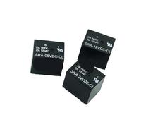 5Pcs 5V 12V 24V 20A DC Power Relay SRA-05VDC-CL SRA-12VDC-CL SRA-24VDC-CL 5Pin PCB Type In stock Black Automobile relay(SRA-24VDC-CL)