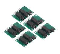 5Pcs 6.35mm to 2.54mm Microphone Audio Adapter Module, Audio Converter Board Kit for Mic Signal Transfer, Tin - Sprayed PCB with Stable Soldering, Compact Design for DIY Audio