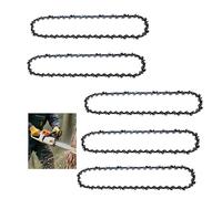 5PCS 6 Inch Chainsaw Chains, Mini Chainsaw Chain Replacement, Low-Kickback Chainsaws Chain for Tree Trimming and Wood Cutting(37 Drive Links)