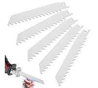 5PCS 6 Inch Stainless Steel Food Reciprocating Saw Blade 3 TPI Frozen Meat Bone Cutting Saw Blade for Home Commercial Restaurant Use