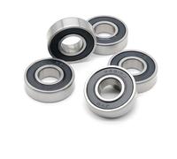5PCS 6001RS 12x28x8mm Motor Grade Cover Sealed Deep Groove Ball Bearing 6001-2RS 52100 Chrome Steel ABEC-7(6003RS 17x35x10)