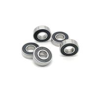 5PCS 6001RS 12x28x8mm Motor Grade Cover Sealed Deep Groove Ball Miniature Bearing 6001-2RS 52100 Chrome Steel
