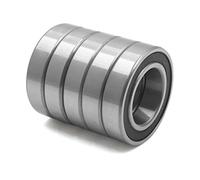 5Pcs 6007-2RS Metal Motorcycle Deep Groove Radial Ball Bearing 62 x 35 14mm