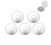 5pcs 60mm/2.36 Inch Rotary Cutter Blades, Sharp Metal Replacement Rotary Blades for Sewing Crafting Quilting Arts Scrapbooking Paper Fabric Cutting (Plum Blossom Hole)