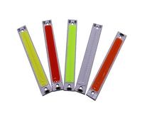 5PCS 60x8mm COB LED Bulb 3W Light Strip Bulb DC 3V 6V Chip For DIY Work Bicycle Lighting,white,3w
