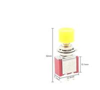 5PCS 6mm 3/6Pin 2 Position Momentary Automatic Push Button Switchl ON OFF 5A125V/2A250V Toggle Switch IDGTTLDF(PB102Y 3 Pin)