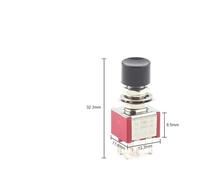 5PCS 6mm 3/6Pin 2 Position Momentary Automatic Push Button Switchl ON OFF 5A125V/2A250V Toggle Switch IDGTTLDF(PB103B 6 Pin)