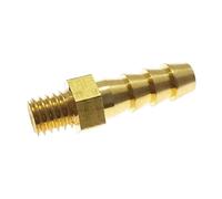 5pcs 6mm Hose Barb OD to M6 Metric Male Thread Brass Pipe Fitting Connector Adapter NWPNLXEA