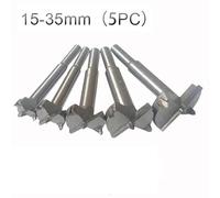 5pcs/6pcs Forstner Carbon Steel Boring Drill Bits Woodworking Self Centering Hole Saw Tungsten Carbide Wood Cutter Tools(15to35)