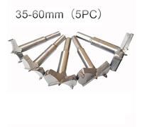 5pcs/6pcs Forstner Carbon Steel Boring Drill Bits Woodworking Self Centering Hole Saw Tungsten Carbide Wood Cutter Tools(35to60)