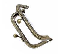 5Pcs 8.5/10.5/12.5/15/18/20.5CM Rectangle Embossing Alloy Metal Kiss Purse Frame Durable Bronze Sewing Clasp For Bag Purse (Color : 5Pcs15CM)