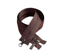 5pcs 80cm No. 5 Resin Double Slider Separating Zipper for Down Jackets, Windbreakers, Sleeping Bags, Grey