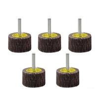 5pcs 80Grit Abrasive Wheel Discs for Electric Drill, Perfect for Finishing Touches in Wood and Metal Crafts (40mm)