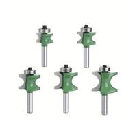 5pcs 8mm Bearing Round Nose Router Bit Set Ball Woodworking Carving Bits For CNC Projects
