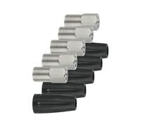 5Pcs 8mm Hydraulic Brake Screw With Silicone Sleeve Caps Stainless Steels Hollow Bolt Replacement Tightening Bike Hydraulic Disc Brake Hose Tightening