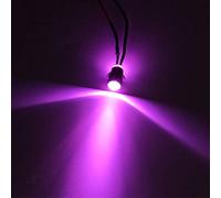 5pcs 8mm Pre-Wired Bulb Ultra Bright Emitting Diodes Indicator Lights 3V 5V6V 9V 12V 24V 36V 48V 110V 220V 12mm Panel Mount (Color : Pink, Size : 220V)