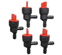 5PCS 90° Gas Fuel Shut Cut Off Valves 1/4 Inline for ATV Go Kart Mower Bike