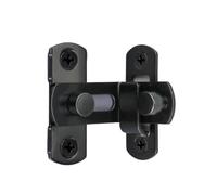 5pcs 90° Stainless Steel Gate Latch Set - Universal Black Door Latches for Wooden Fences & Sheds - Multi-Functional Hardware for Secure Gates