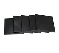 5PCS 99.9% Graphite Block Electrode Rectangle Plate 100x100mm for Metallurgy and Chemical Applications(100 * 100 * 2mm)