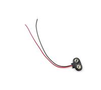 5pcs 9V Battery Clips 10cmBlack Red 2Wired Cable Connection Connector Buckle 9 Volt Battery Clip Connector Battery Holder(Type T)
