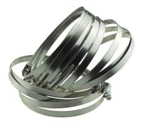 5pcs A2 Hose Clip 25mm-40mm - Adjustable 304 Stainless Steel Duct Clamps for Pipe, Air Ducting, Worm Drive Hose