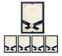 5Pcs A4 Certificate Folder Certificate Paper Certificate Holders for Award Certificates Degree Certificatec Protector Certificate Diploma Certificate Organiser Diploma Cover Certificate Sleeve