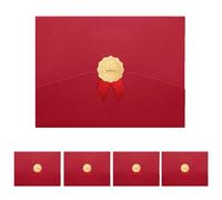 5Pcs A4 Certificate Holders Certificate Sleeves Honor Certificate Cover Diploma Covers Trifold Document Covers Graduation Diploma Folder Diploma Holder Certificates Cover for Award Certificates