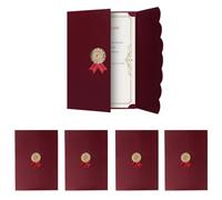 5Pcs A4 Certificate Holders Certificate Sleeves Honor Certificate Cover Diploma Covers Trifold Document Covers Graduation Diploma Folder Diploma Holder Certificates Cover for Award Certificates