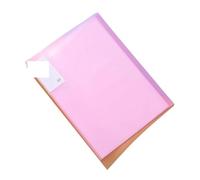 5pcs A4 Large Capacity Transparent Folder Paper Storage Multi-Layer File Management Clear Book Stationery for Schools and Offices(Pink)