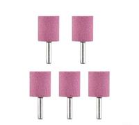 5pcs Abrasive Grinding Wheels with 6mm Shank Mounted Stone Cylinders for Power Tools, Suitable for Jade, Wood and Metal Polishing (6x20)