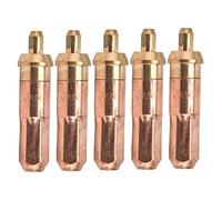5Pcs Acetylene Cutting Tips for Oxygen & Acetylene Torch - Brass Copper Welding Nozzles, Φ2.5mm Nozzle Diameter, 200-250mm Cutting Thickness
