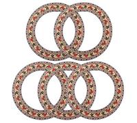 5pcs Acoustic Classical Guitar Parts Rosette Rosewood Maple Inlaid Soundhole Instrument Accessory DIY
