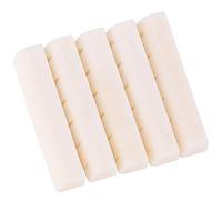 5Pcs Acoustic Guitar Nut, White Cow Bone Guitar String Bridge Nut, High Hardness Durable Replacement for Wood Acoustic Guitar with Excellent Tone and Smooth