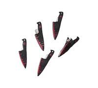 5PCS Acrylic Hair Clip Set Scary Daggers Cleaver Shapes Halloween Costume Accessories for Cosplay Parties Halloween Party Favors Hair Accessories