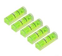 5Pcs Acrylic Level Bubble 26x8mm Green Precision