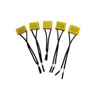 5PCS AD K X2 capacitance Tape line 0.1uF 0.15uF 0.22uF 0.33uF 0.47uF 250V-275V Housing Flexible wire capacitor BIANMTSW(0.47UF)