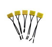 5PCS AD K X2 capacitance Tape line 0.1uF 0.15uF 0.22uF 0.33uF 0.47uF 250V-275V Housing Flexible wire capacitor IDGTTLDF(0.22UF)