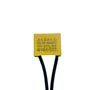 5PCS AD K X2 Safety Capacitance Tape Line 0.1uF 0.15uF 0.22uF 0.33uF 0.47uF 250V-275V Housing Flexible Wire Safety Capacitor(0.22UF)