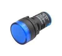 5pcs AD16-22 22mm Plastic Indicator Light 12V 24V 110V 220V LED Panel Pilot Lamps Round Red Green Blue White Yellow Signal Lamp(Blue,12V)