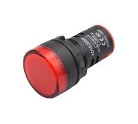 5pcs AD16-22 22mm Plastic Indicator Light 12V 24V 110V 220V LED Panel Pilot Lamps Round Red Green Blue White Yellow Signal Lamp(Red,220V)