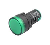 5pcs AD16-22 22mm Plastic Indicator Light 12V 24V 110V 220V LED Panel Pilot Lamps Round Red Green Blue White Yellow Signal Lamp(Green,220V)