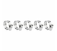 5Pcs Adjustable Hose Clips, 10mm-16mm Stainless Steel Hose Clamps Small Hose Pipe Clips for Garden Pool Tube Gas Automobile Pipe