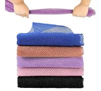5pcs African Wash Net,Long African Net African Net Sponge with Knots Durable and Practical African Sponge Both Boys and Girls Use Make Skin Smoother
