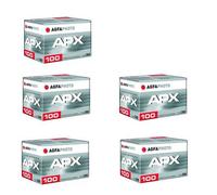 5pcs Agfa APX 100 135-36 Professional Black and White Film