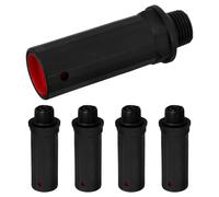 5pcs Air Compressor Breather Cap ABS Black Pump Accessory