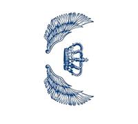 5pcs Alphabet Tattoo Stickers, Semi-Permanent Tattoos Party Tattoo Stickers Realistic Look, Waterproof Lasts 1-2 Weeks(GZS-034)