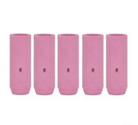 5Pcs Alumina TIG Shield Cups Nozzles 10N46 8# 12.5mm Aperture Compatible With WP-17 18 26 PTA DB Torches Durabled Ceramic Welding Parts Pink