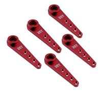 5pcs Aluminum 25T Servo Horn 37mm M2.5 Threads Metal 25 Teeth Extension Steering Arm Compatible with Futaba Savox Power HD HSP MG995 MG996 Servos RC Car Truck